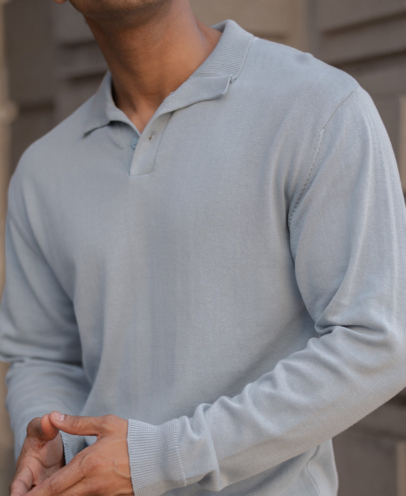 Sky Blue Lightweight Polo