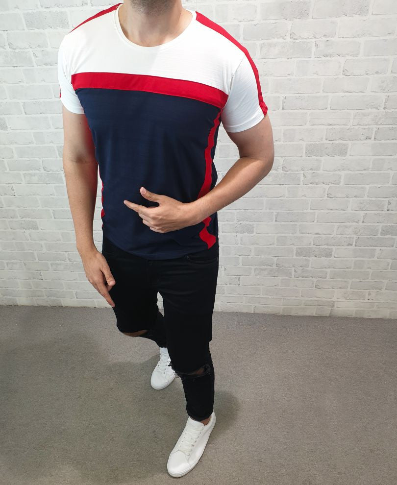 Mustard Chicago Printed Oversize Drop Shoulder T Shirt