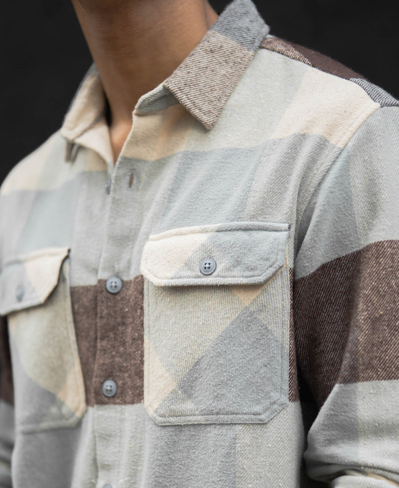 Multi Colour Double Pocket  Regular Fit Full Sleeves Shirt