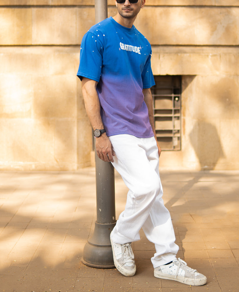 Royal Ombre Printed T-Shirt