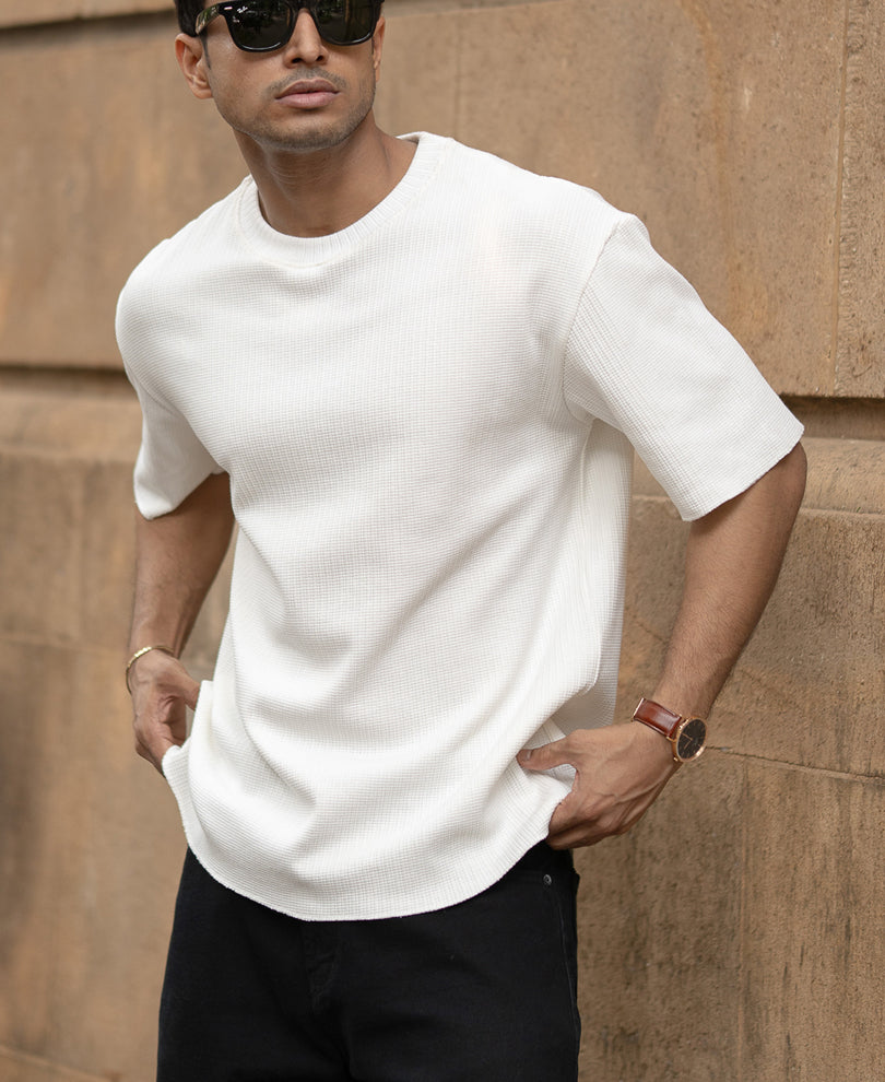 Off-White Structured Knit T-Shirt