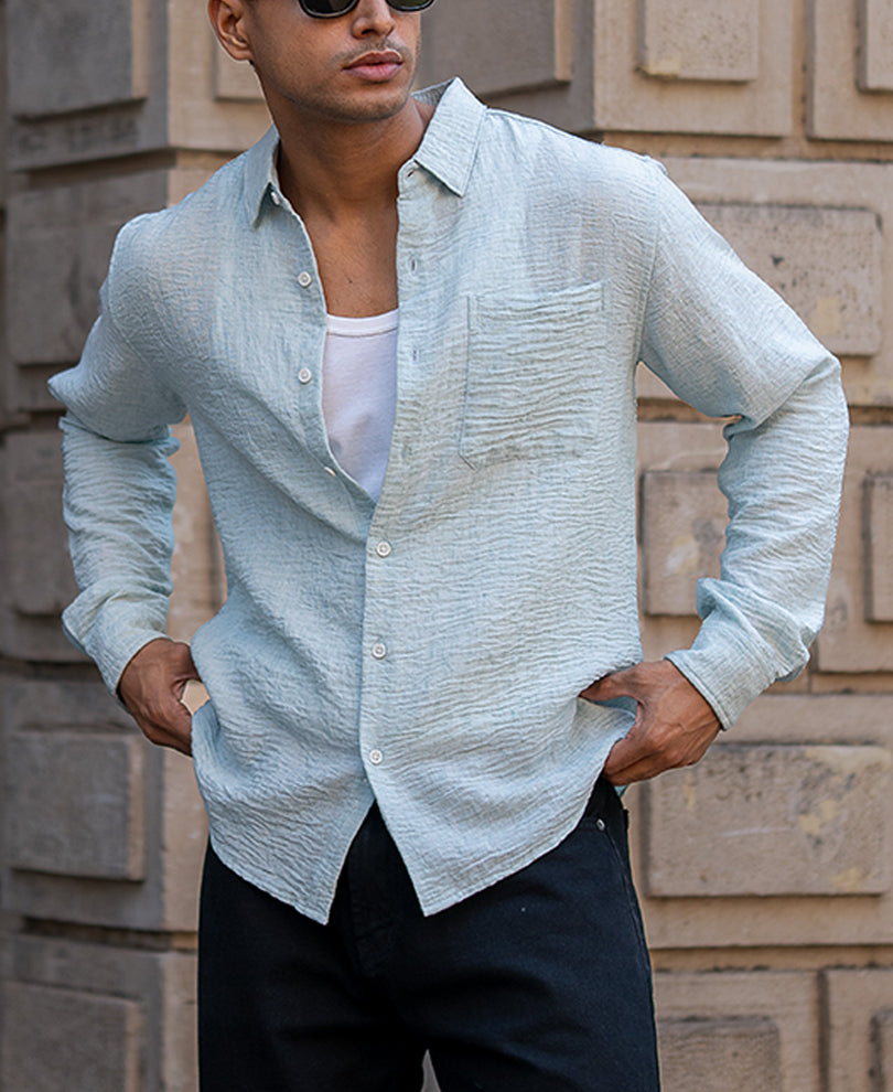 Aqua Structured Shirt