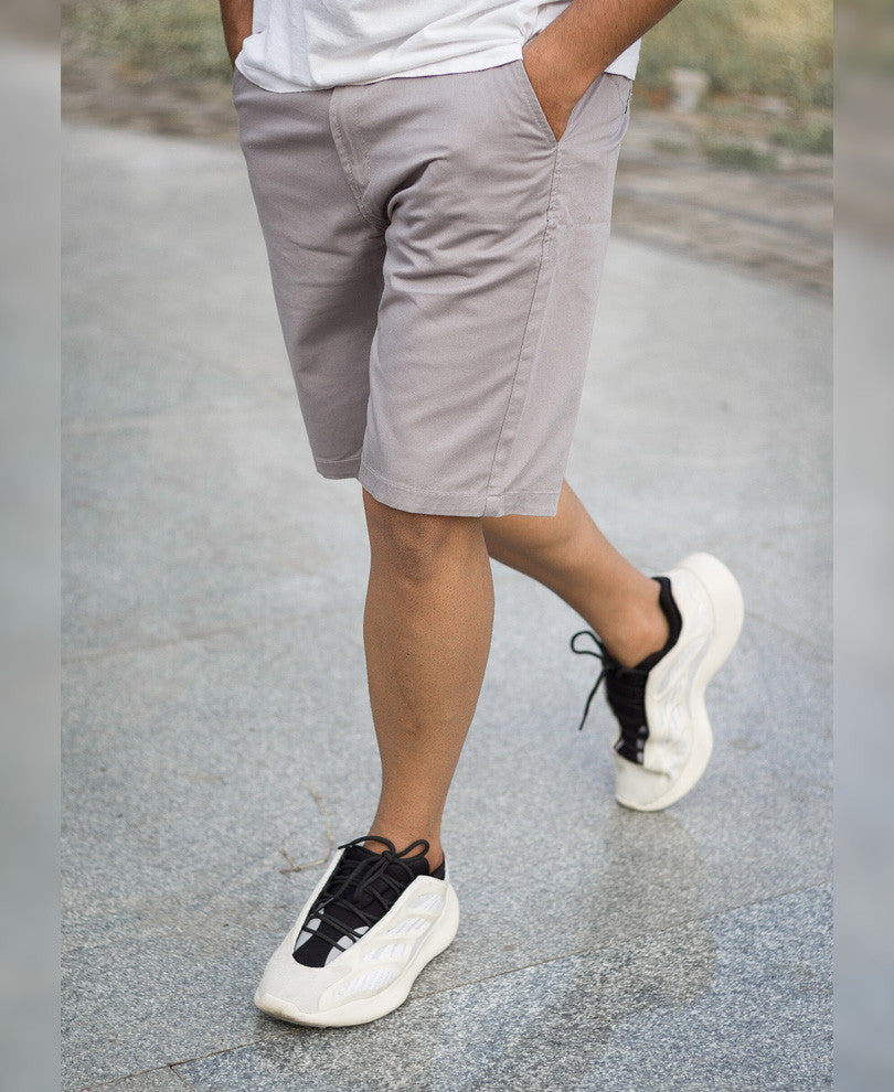 Grey Cotton Short