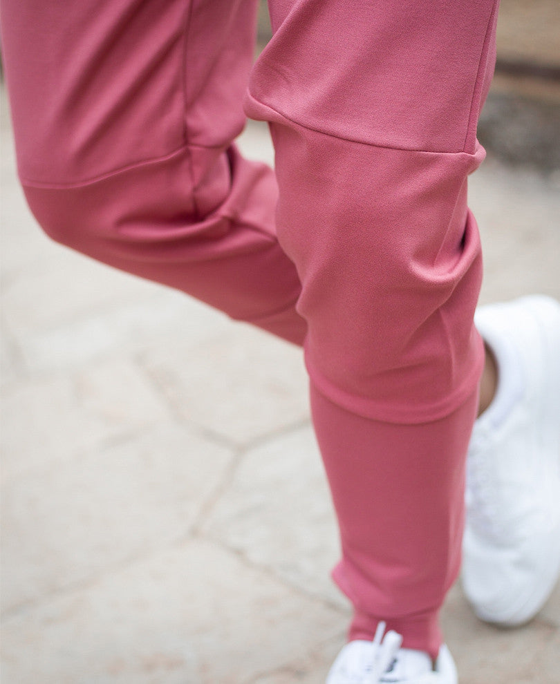 Mens Peach Long Side Zip Dri-Fit Track Pant