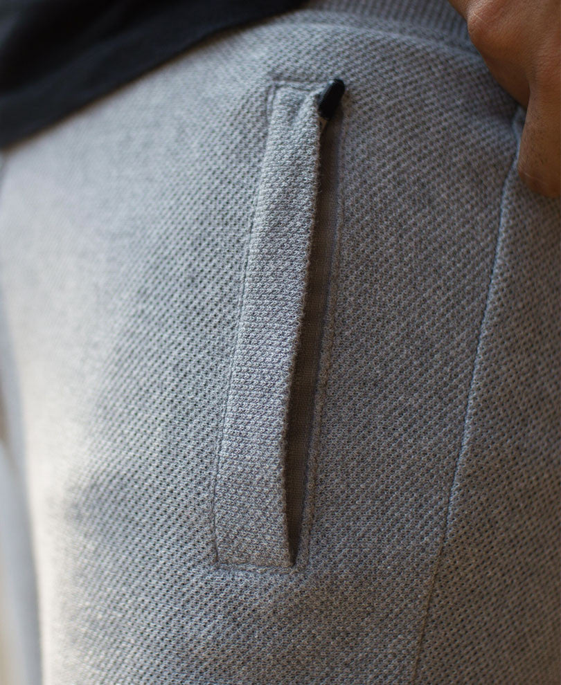 Grey With Back Pocket Joggers