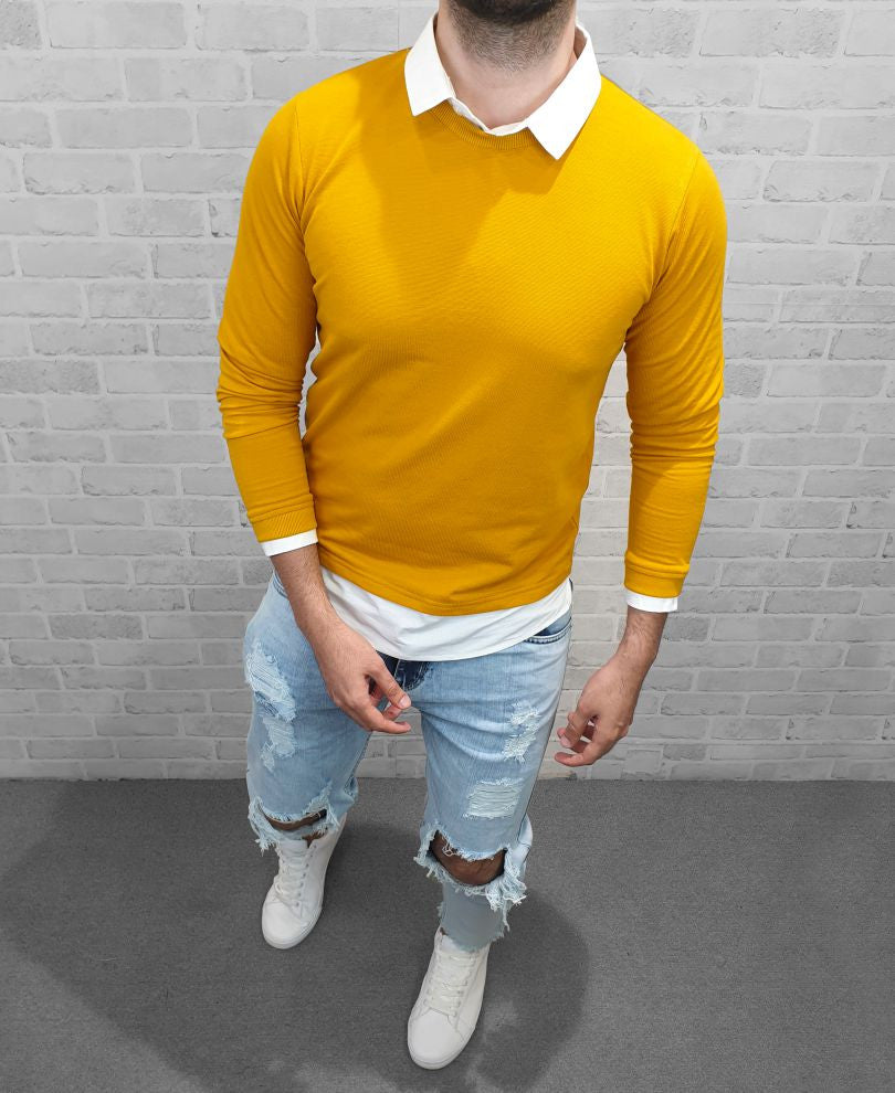 Acro Grey Urban Estilo Stripes Half Sleeves T Shirt