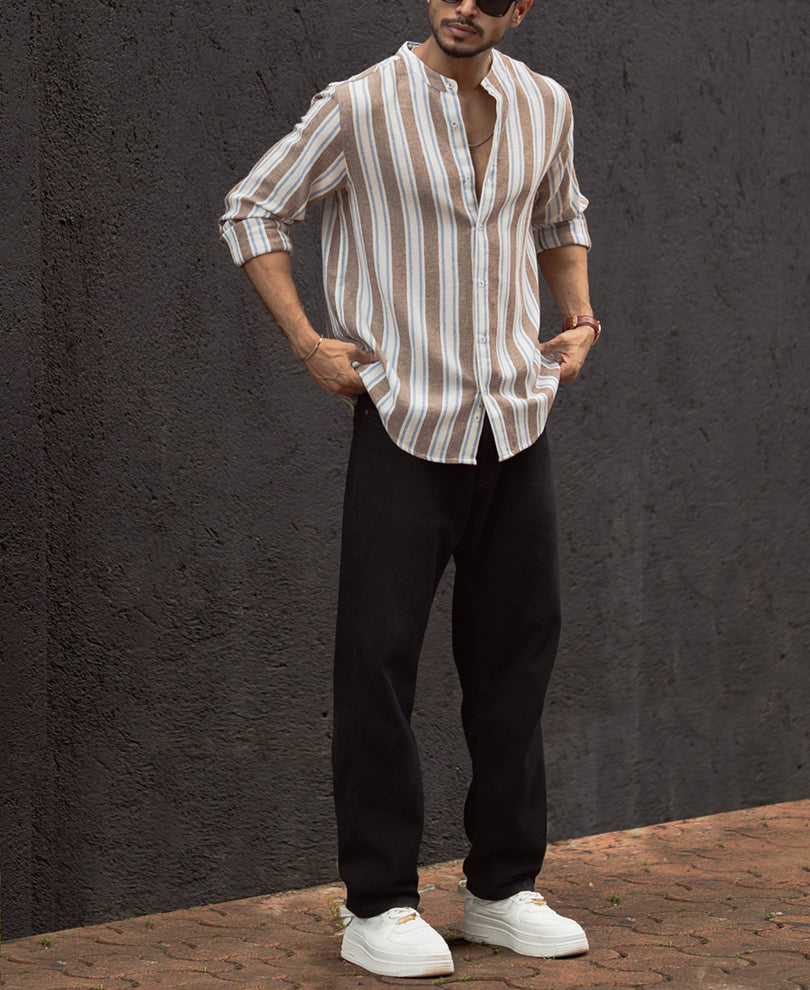 Multi Colour Stripes Full Sleeves Shirt