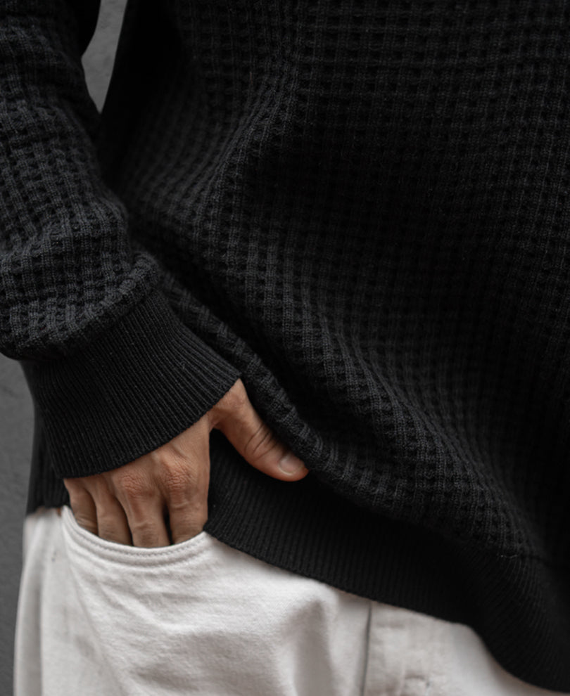 Black Regular Fit Full Sleeves T-Shirt
