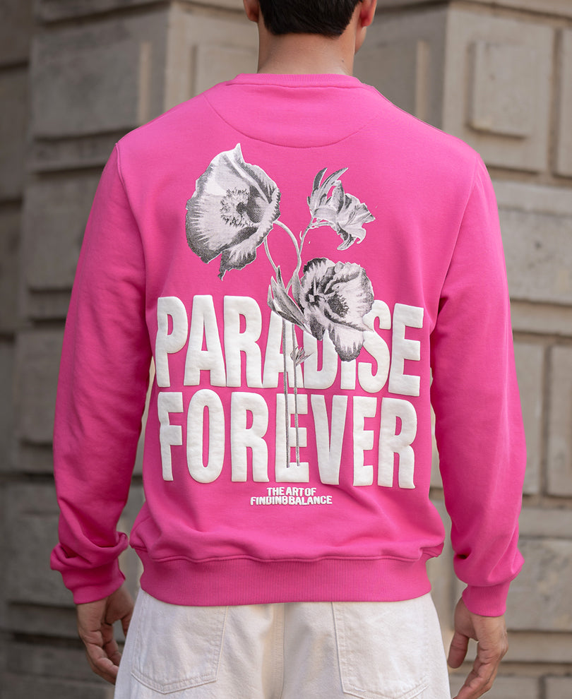 Pink Paradise Printed Sweatshirt