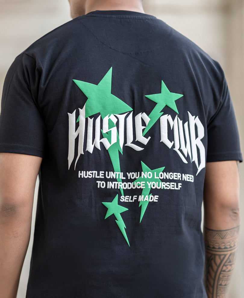Black Hustle Printed T-Shirt