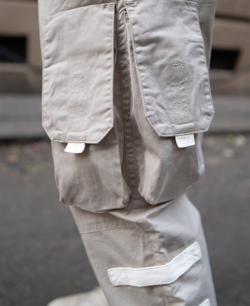 Cream Regular Fit Cargo