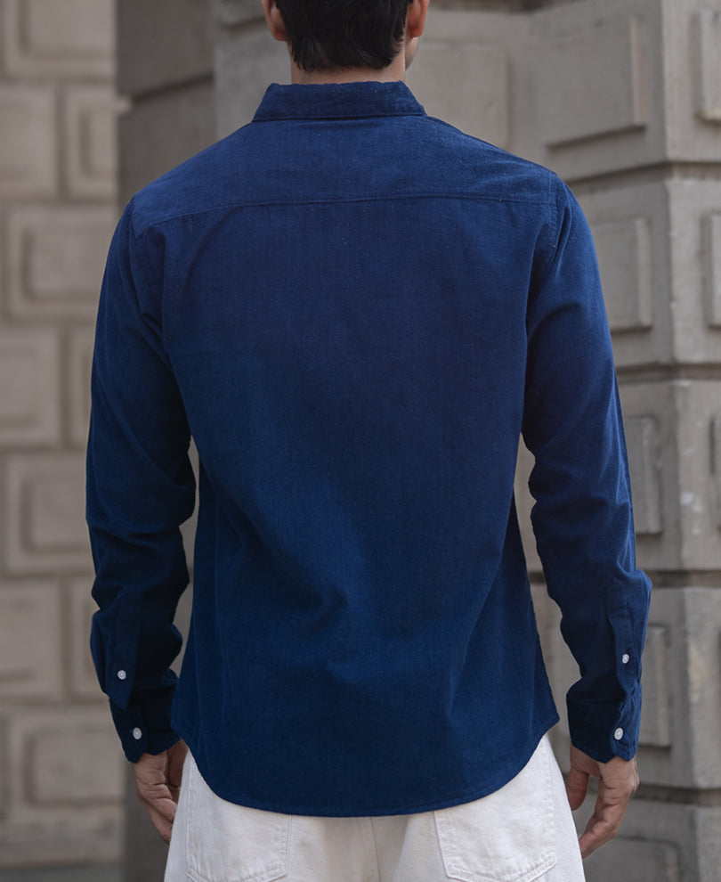 Navy Corduroy Shirt