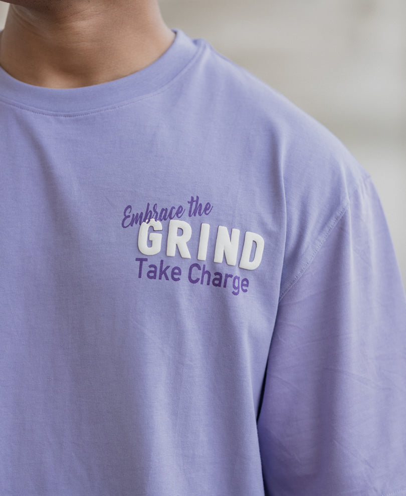 Lavender Patch Print T-Shirt