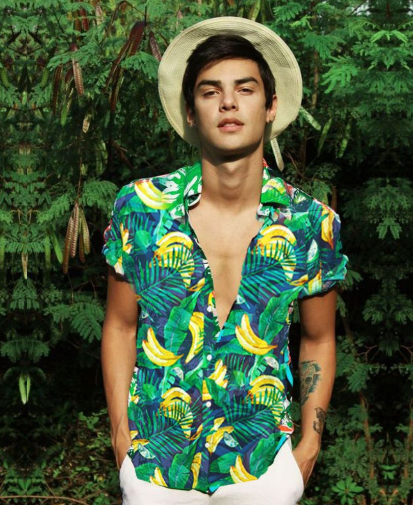 Banana Printed Half Sleeves Shirt