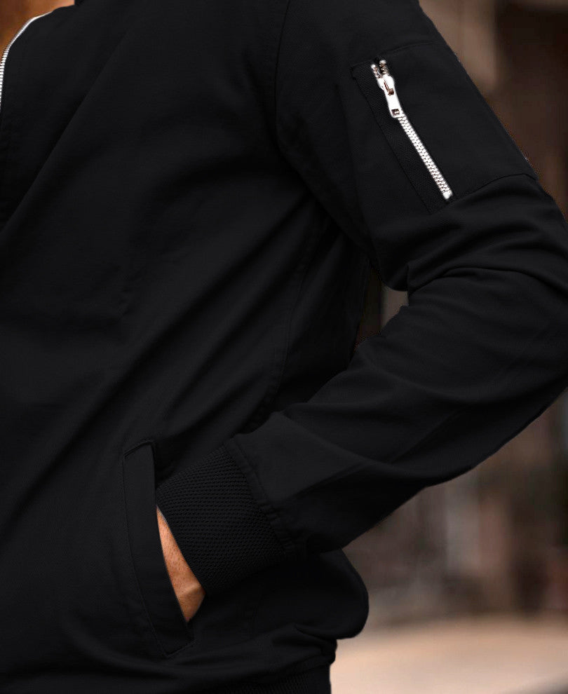 Urban Black Bomber Jacket