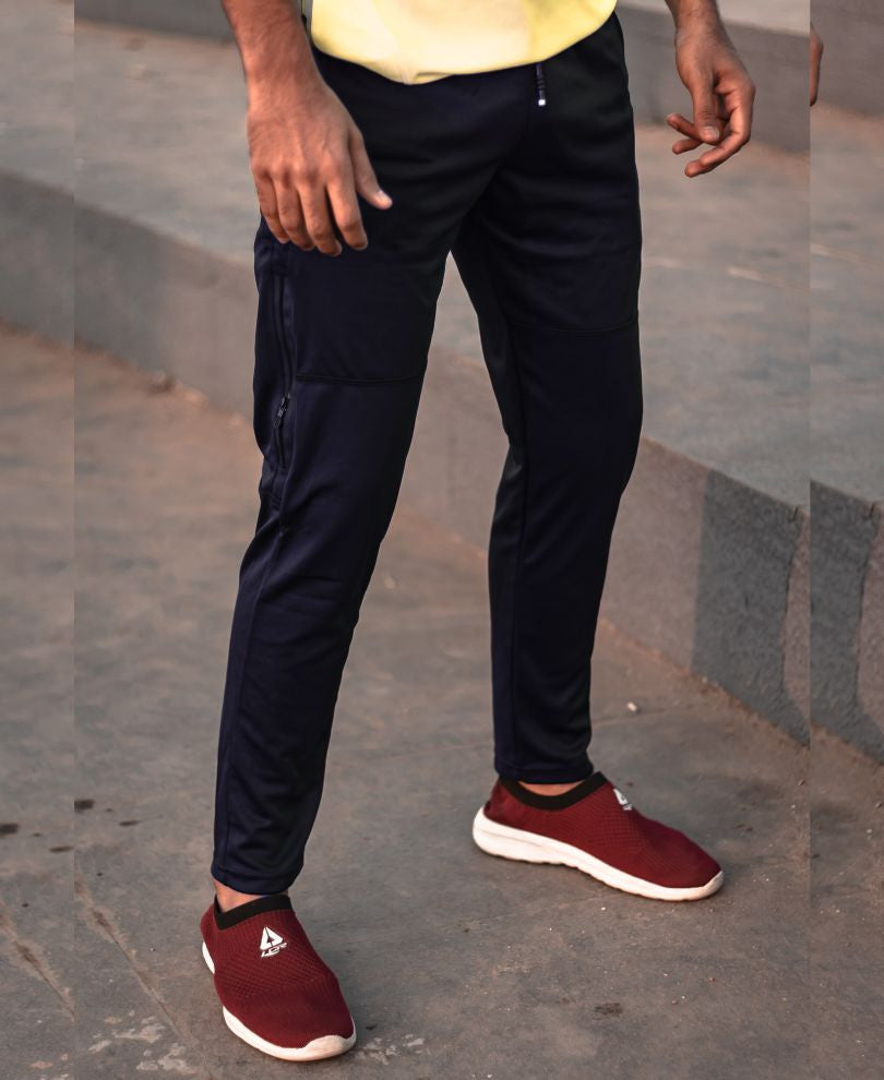 Navy Blue Side Zip Dri-Fit Track Pant