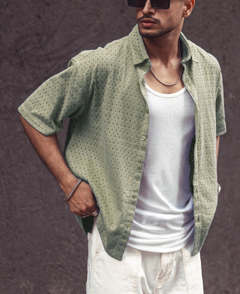 Pista Structured Oversize Drop Shoulder Shirt