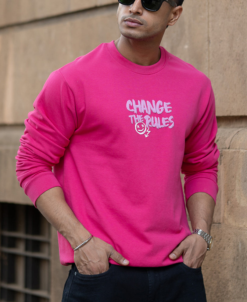 Hot Pink Graphic SweaT-Shirt