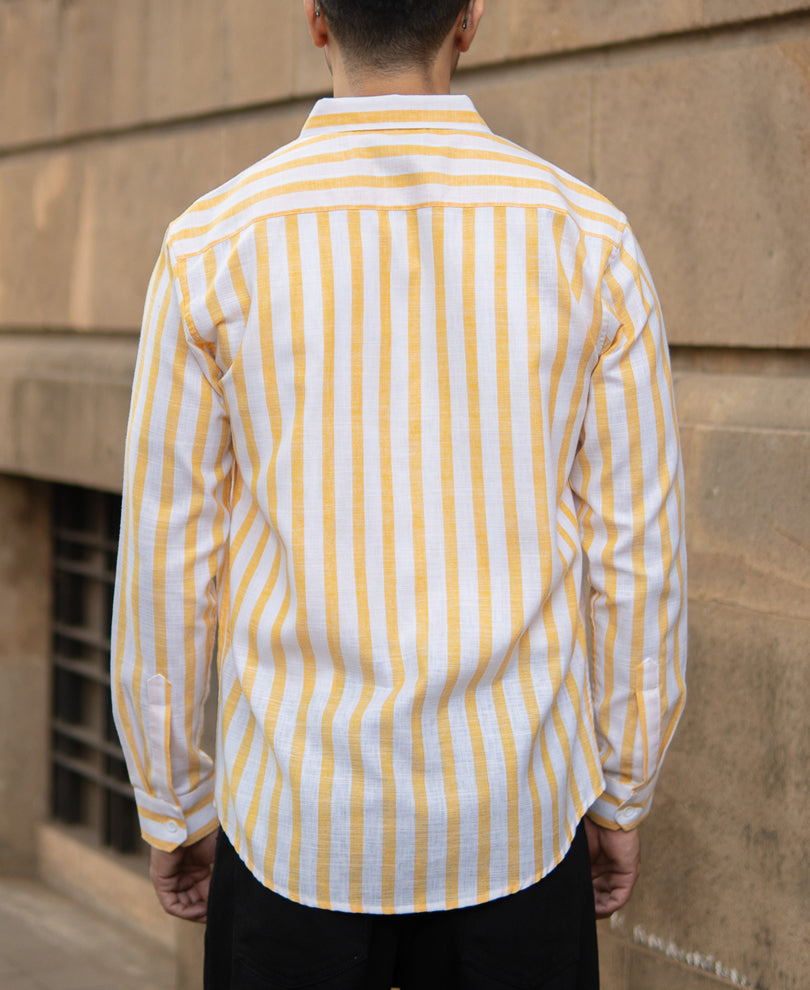 Yellow Nautical Stripe Shirt