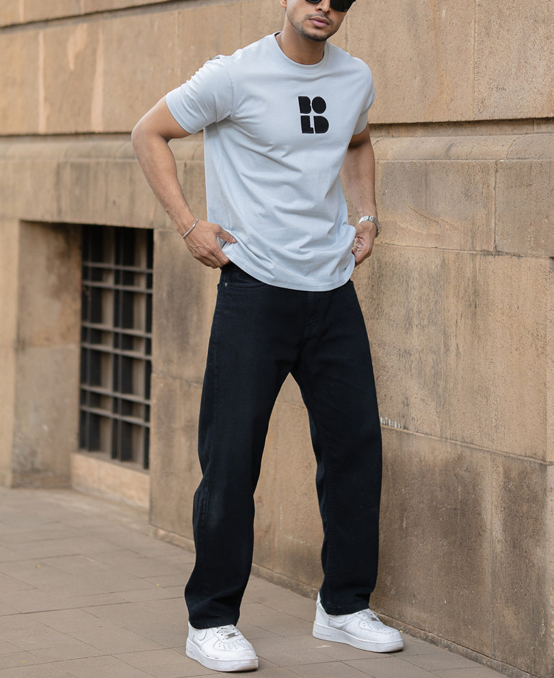 Grey Applique T-Shirt