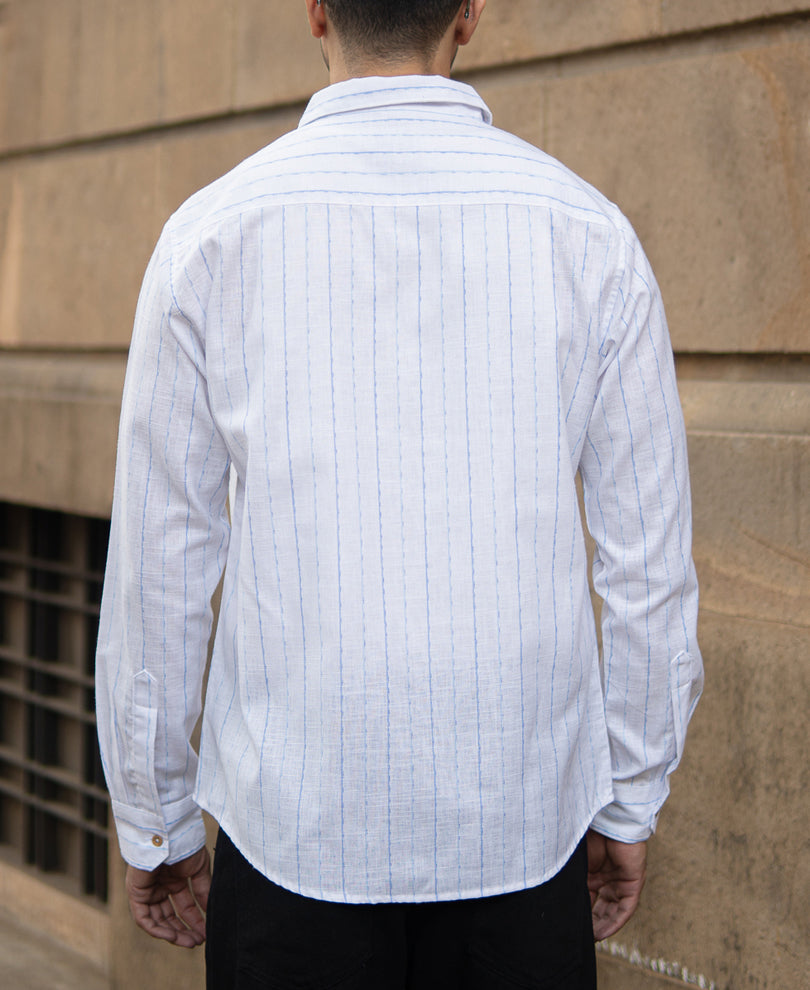 White Striped Lightweight Shirt