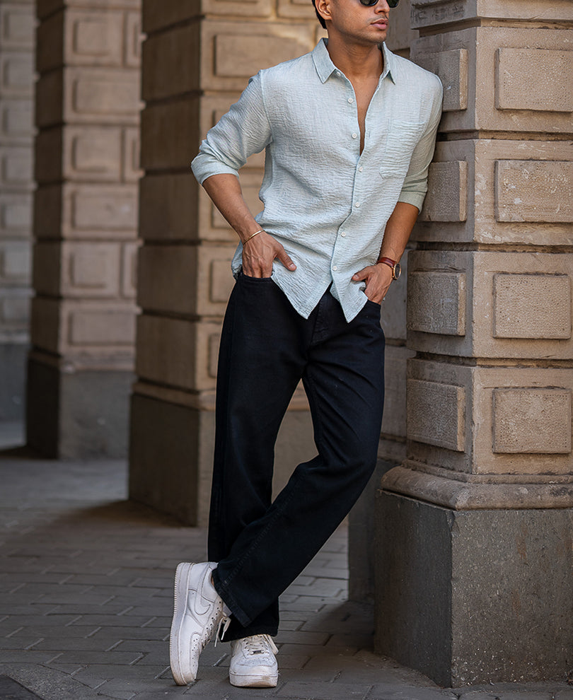Aqua Structured Shirt