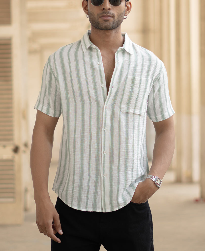 Pista Striped Shirt With Pocket