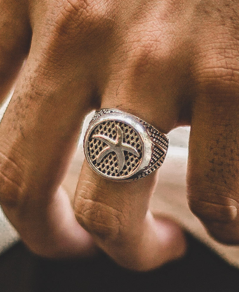 Starfish Silver Ring
