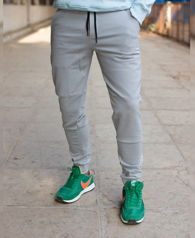 Mens Grey Long Side Zip Dri-Fit Track Pant