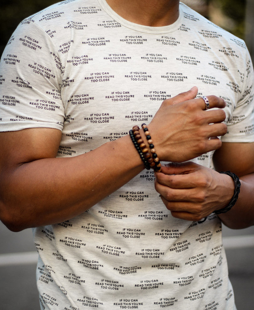 Acro Grey All Over Print Half Sleeves T Shirt