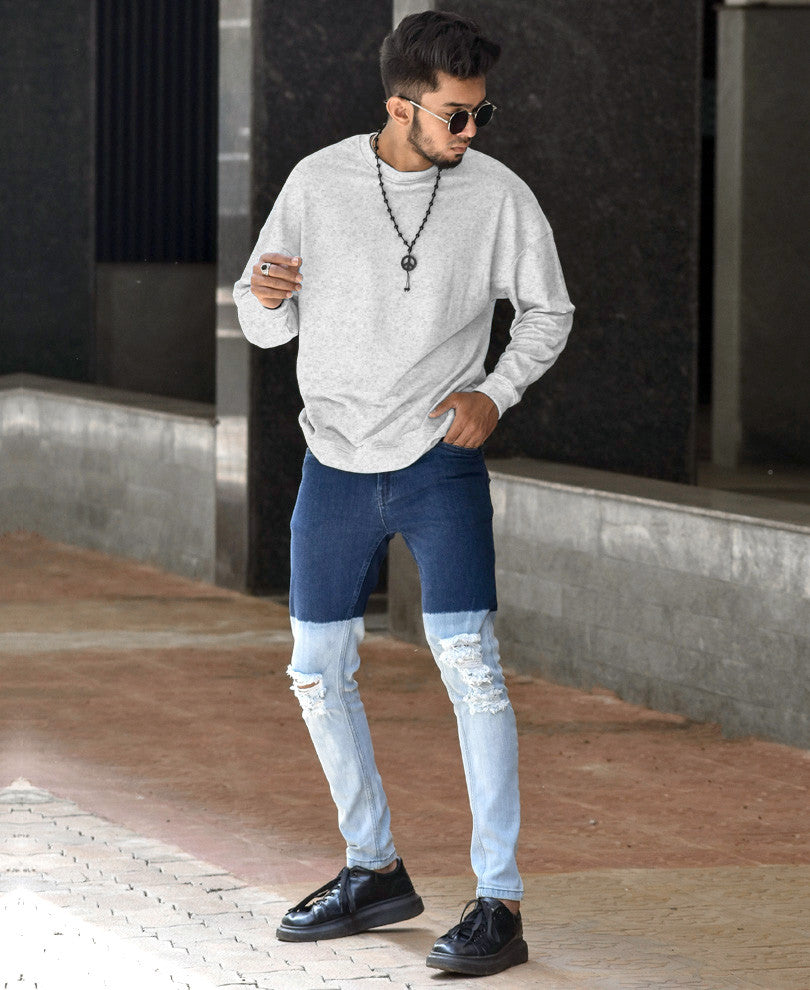 Acro Grey Plain Sweatshirt