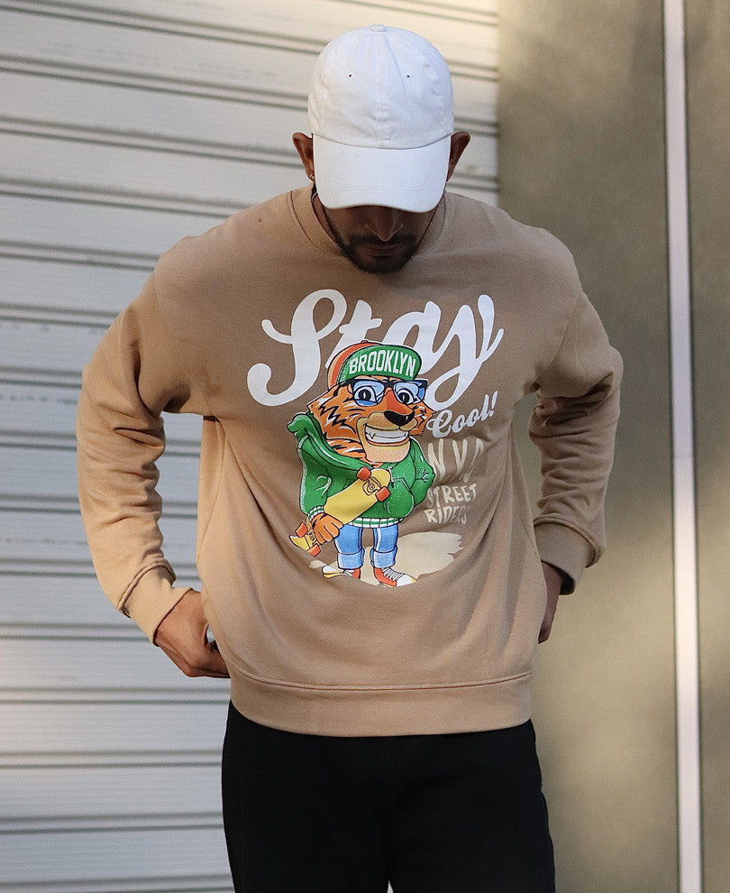 Camel Stay Cool Oversize Drop Shoulder T Shirt