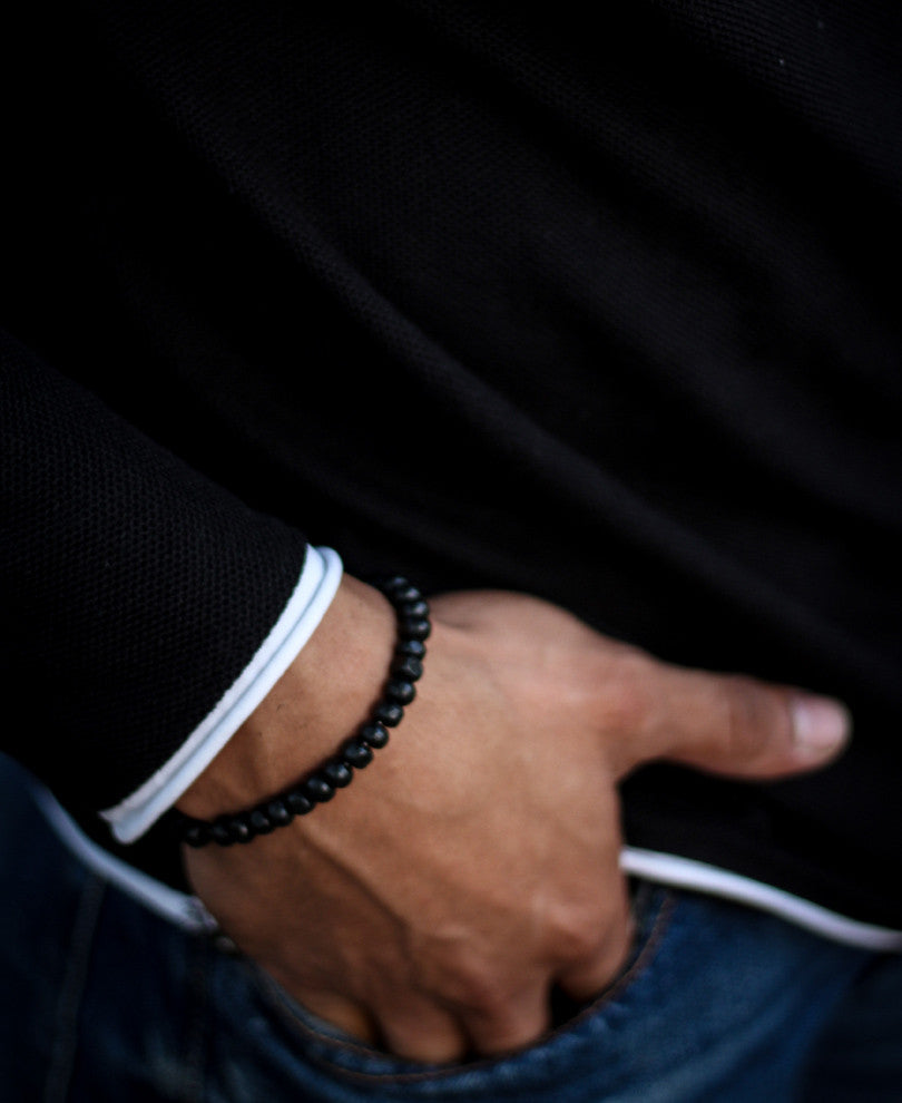 Black Basic Henley Full Sleeves T Shirt