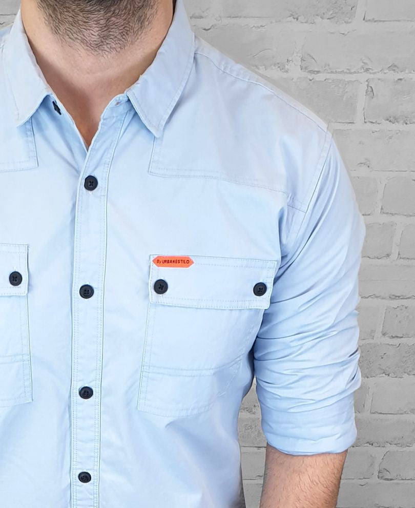 Sky Blue Denim Shirt