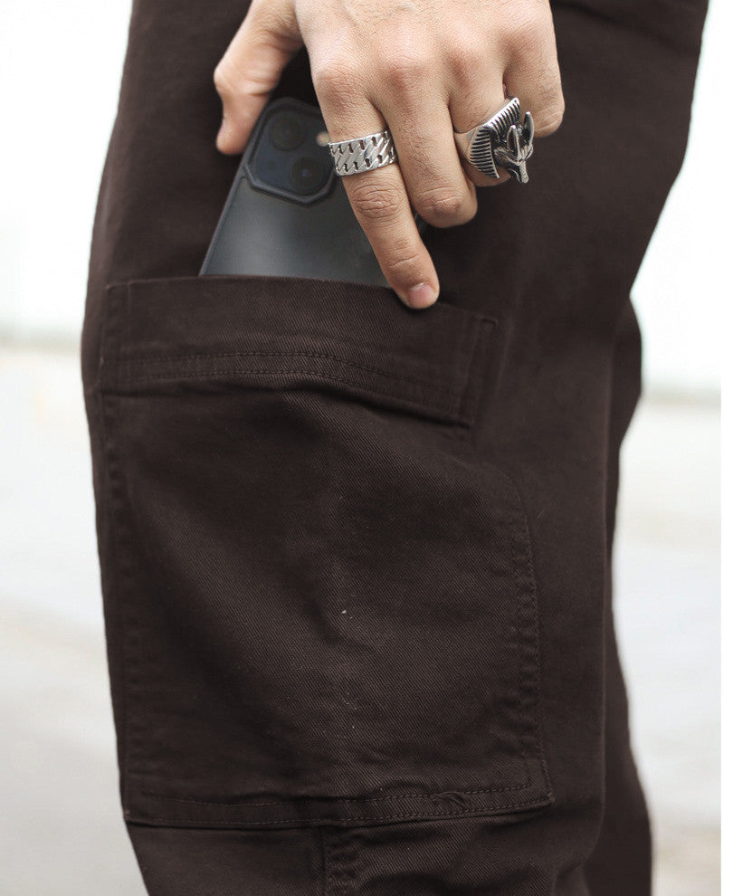 Brown Carpenter Baggy Fit Jeans