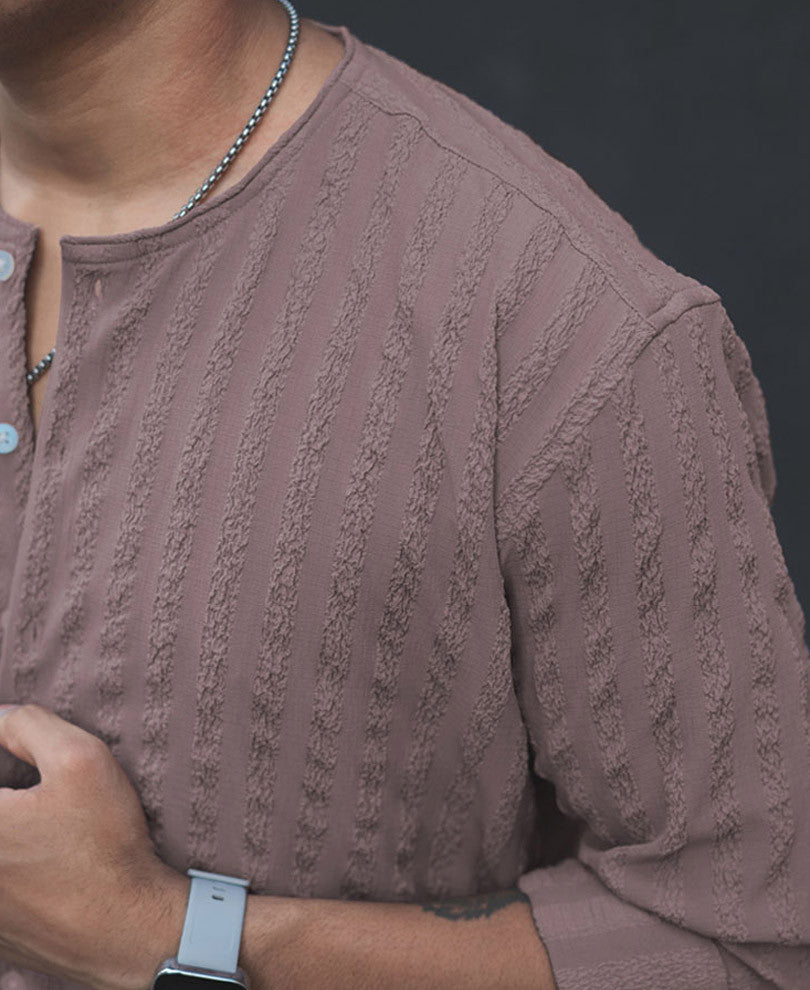 Onion Structured Henly Nack Full Sleeves Shirt