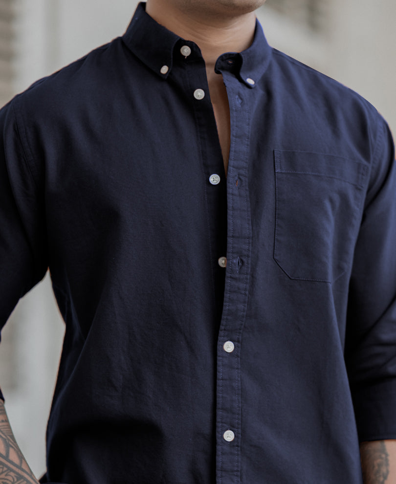Navy Oxford Shirt