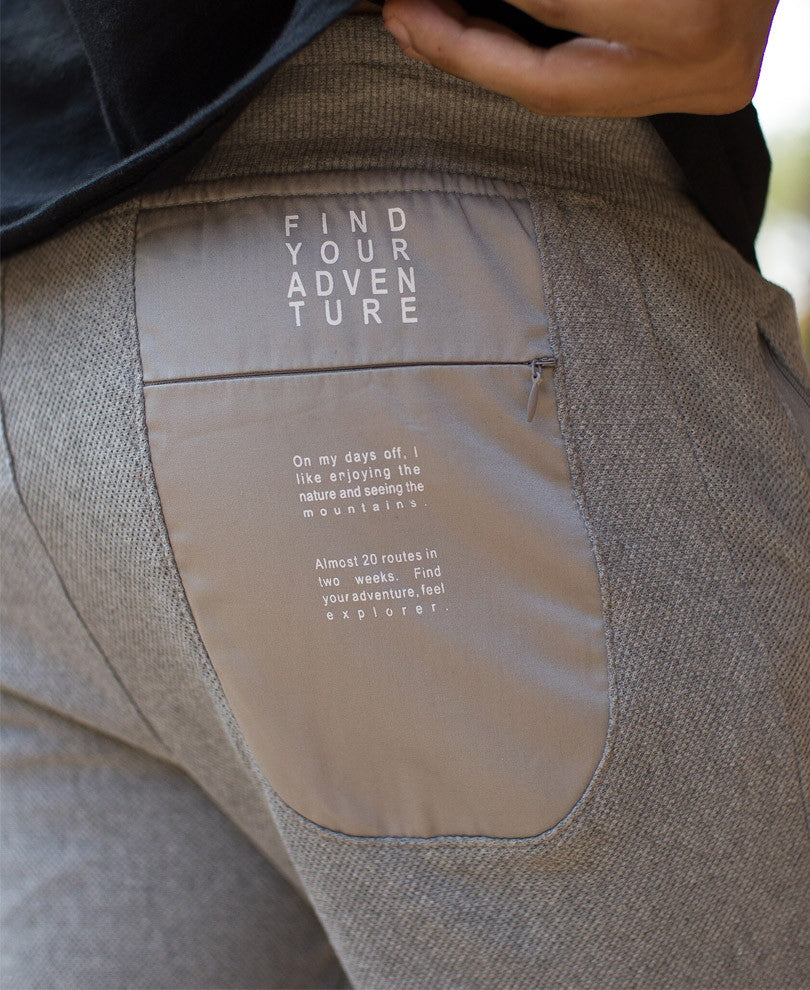 Grey With Back Pocket Joggers