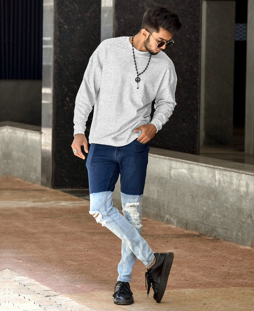 Acro Grey Plain Sweatshirt
