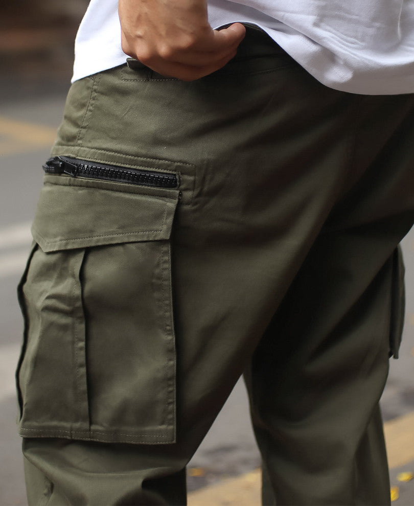 Olive Green Regular Fit Cargo Pant