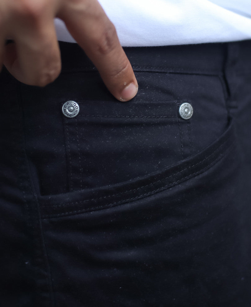 Black Regular Fit Cargo Pant