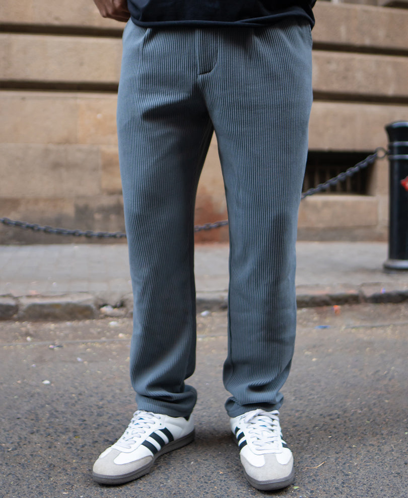 Grey Knit Gurkha Pant