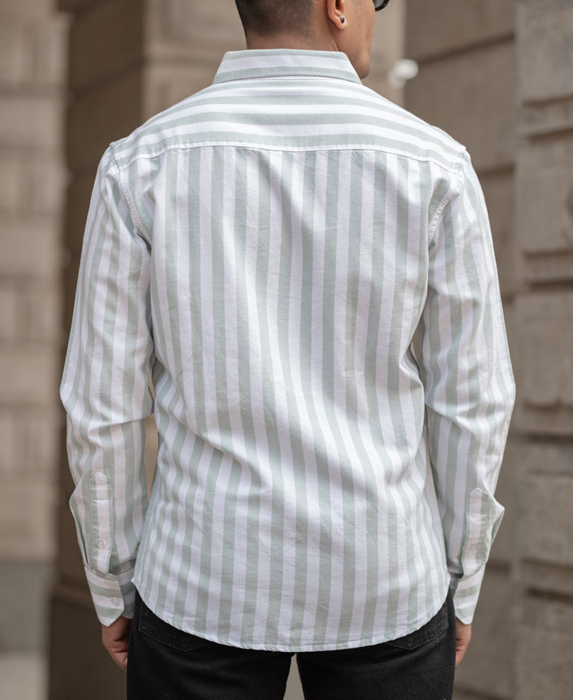 Mint Nautical Stripe Shirt