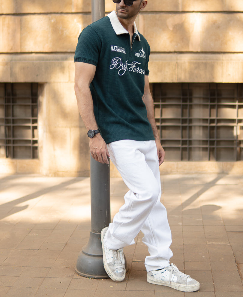 Pine Embroidered Polo T-Shirt