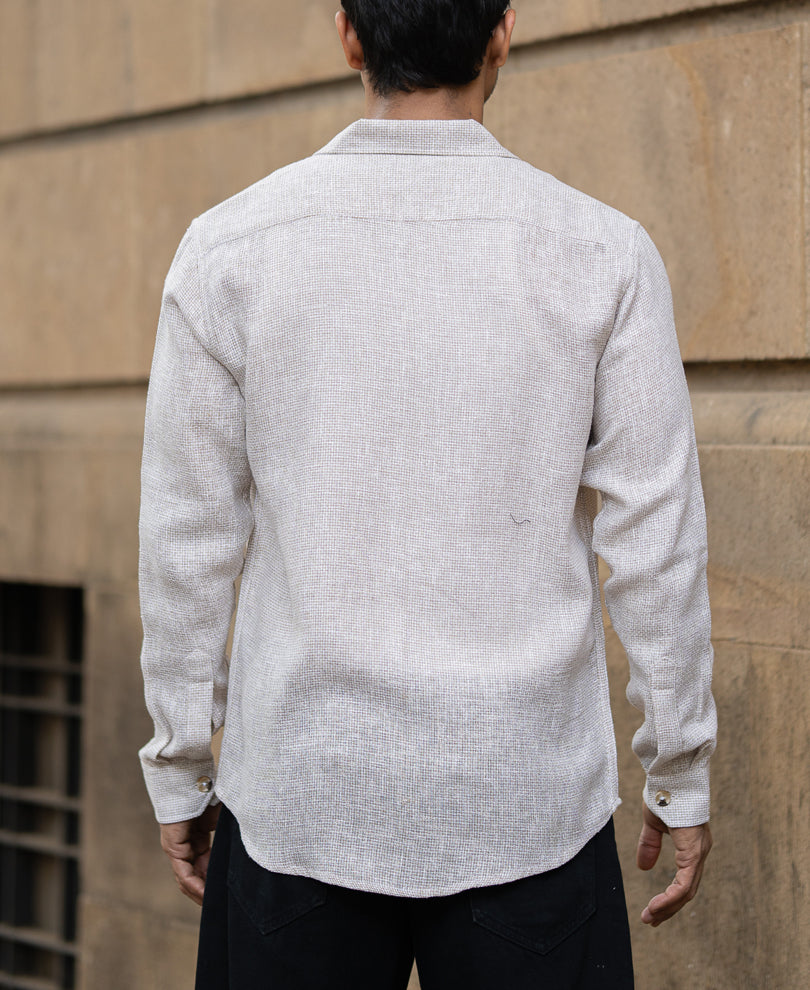 Beige Shirt With Pockets