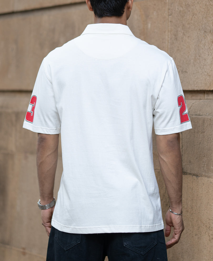 Offwhite Printed Zipper T-Shirt