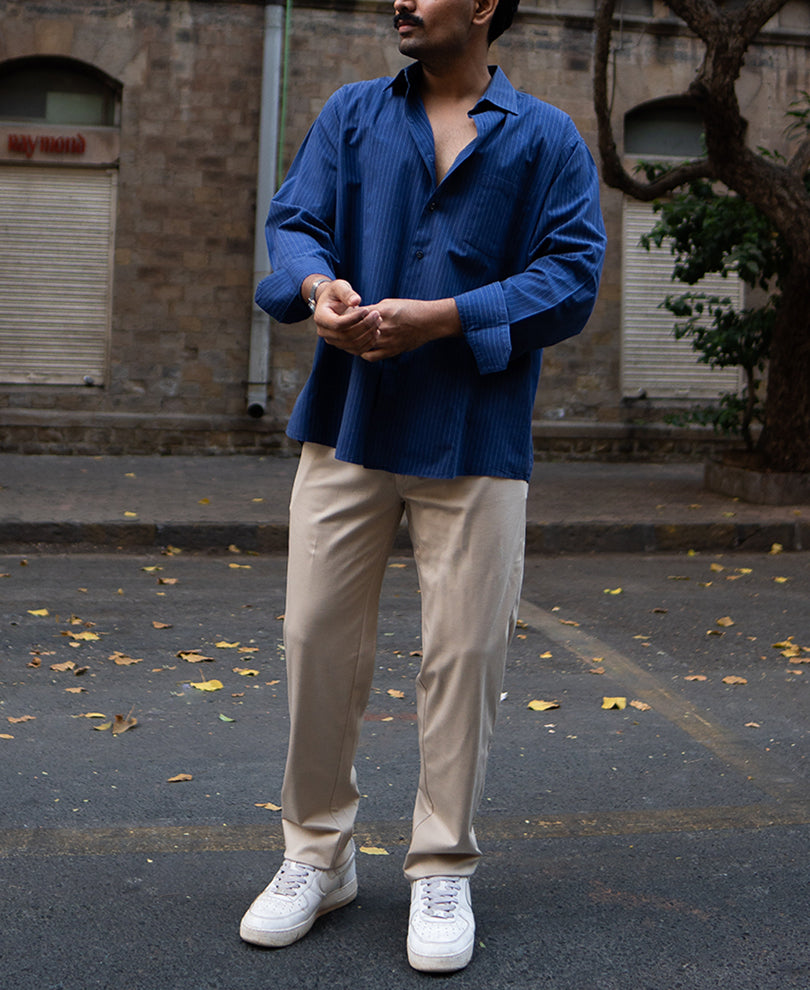 Beige Regular Fit Pant