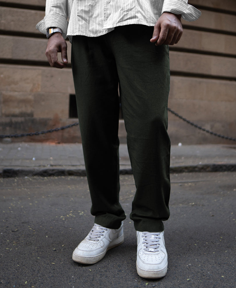 Green Linen Pant