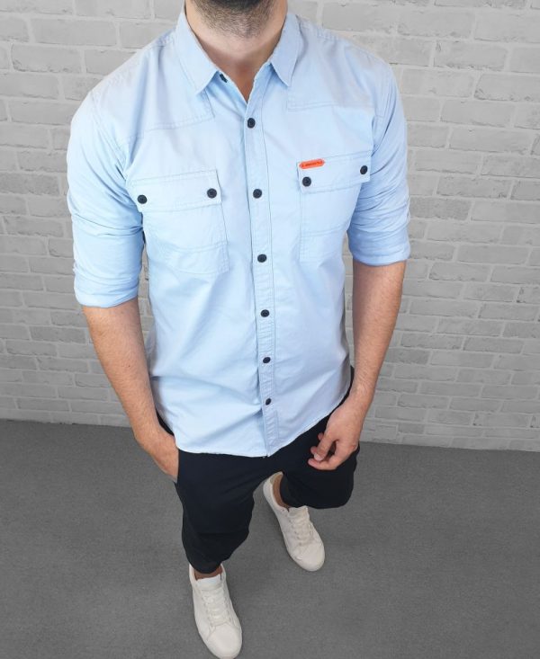 Sky Blue Denim Shirt