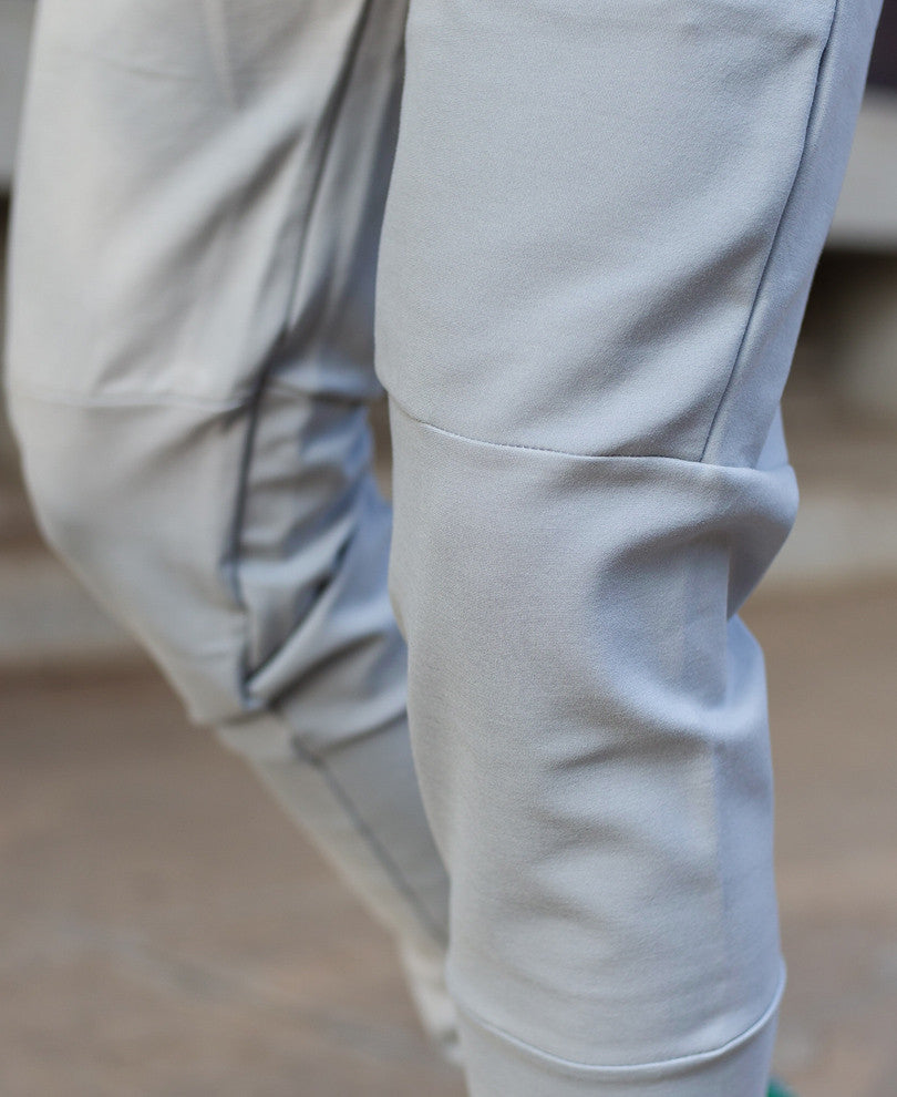 Mens Grey Long Side Zip Dri-Fit Track Pant